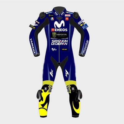 Leather MotoGP Yamaha Suit with CE AAA-approved Protection