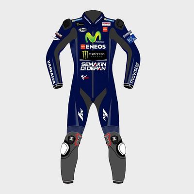 Leather MotoGP Yamaha Suit with CE AAA-approved Protection