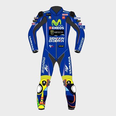 Leather MotoGP Yamaha Suit with CE AAA-approved Protection