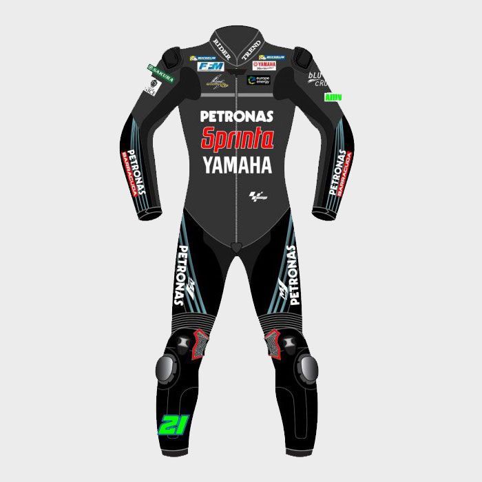 Leather MotoGP Yamaha Suit with CE AAA-approved Protection