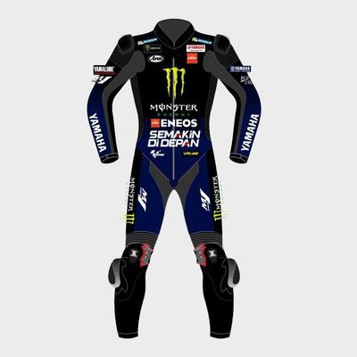 Leather MotoGP Yamaha Suit with CE AAA-approved Protection