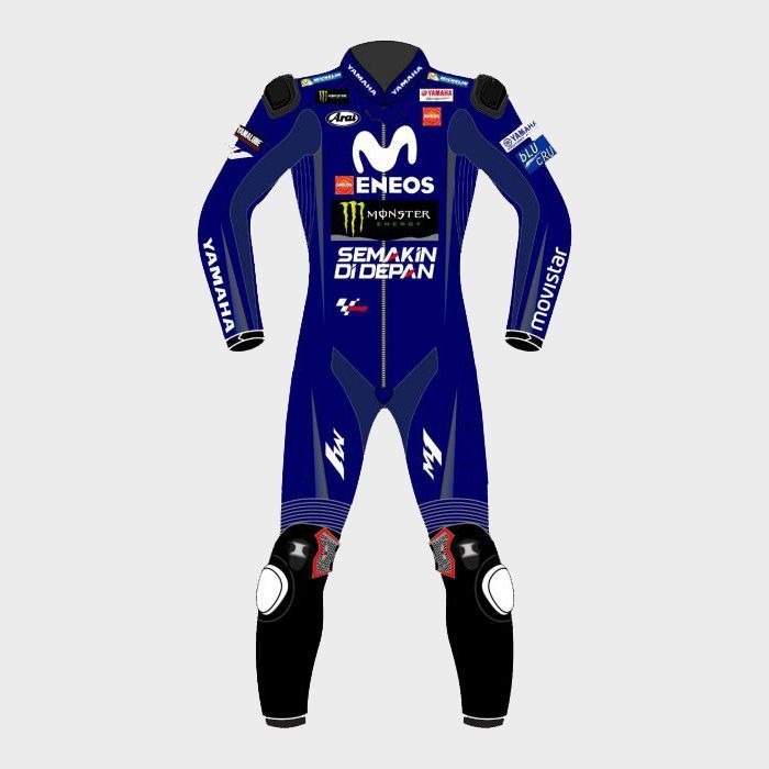 Leather MotoGP Yamaha Suit with CE AAA-approved Protection