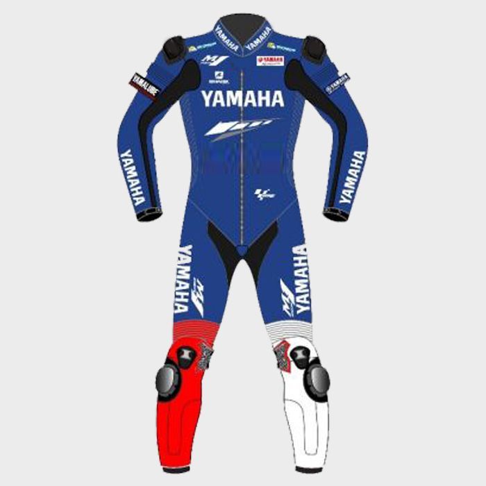 Leather MotoGP Yamaha Suit with CE AAA-approved Protection