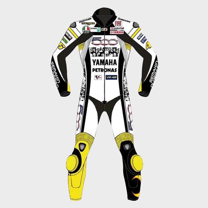 Leather MotoGP Yamaha Suit with CE AAA-approved Protection