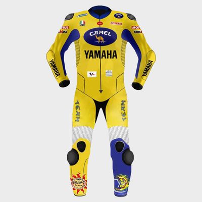 Leather MotoGP Yamaha Suit with CE AAA-approved Protection