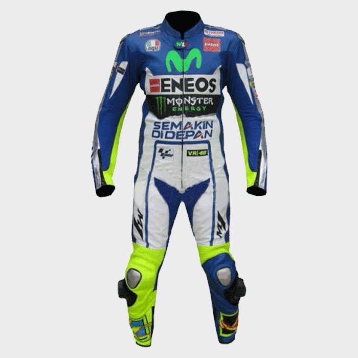 Leather MotoGP Yamaha Suit with CE AAA-approved Protection