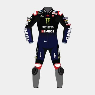 Leather MotoGP Yamaha Suit with CE AAA-approved Protection