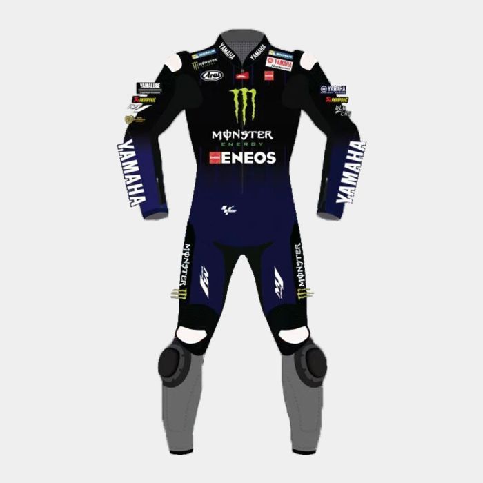 Leather MotoGP Yamaha Suit with CE AAA-approved Protection