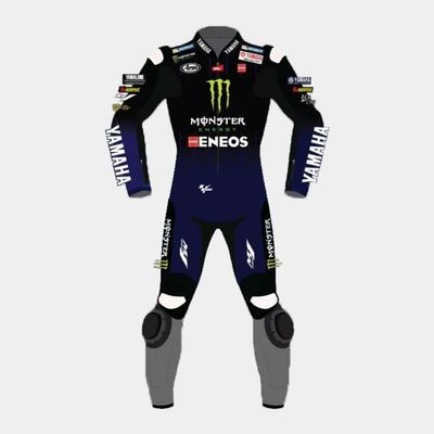 Leather MotoGP Yamaha Suit with CE AAA-approved Protection
