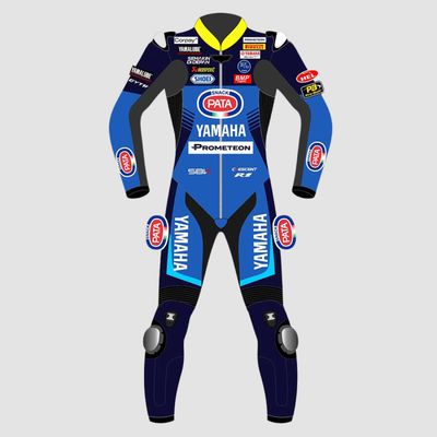 Leather MotoGP Yamaha Suit with CE AAA-approved Protection