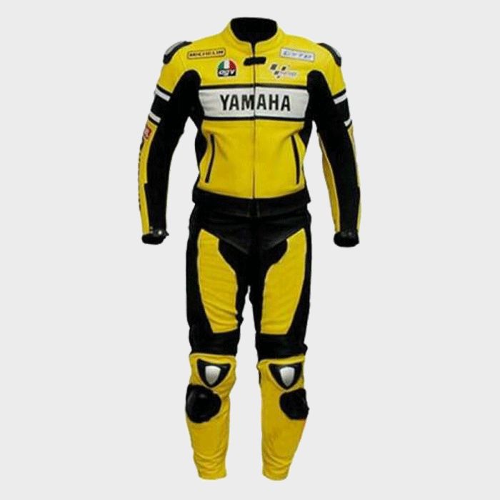 Leather MotoGP Yamaha Suit with CE AAA-approved Protection