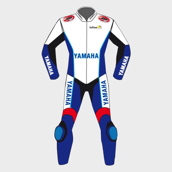 Leather MotoGP Yamaha Suit with CE AAA-approved Protection