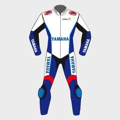 Leather MotoGP Yamaha Suit with CE AAA-approved Protection
