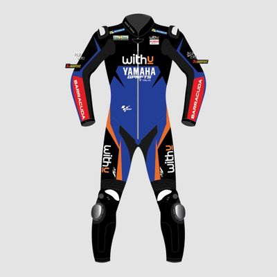 Leather MotoGP Yamaha Suit with CE AAA-approved Protection