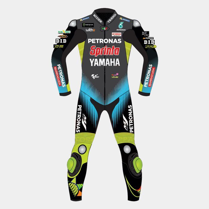 Leather MotoGP Yamaha Suit with CE AAA-approved Protection