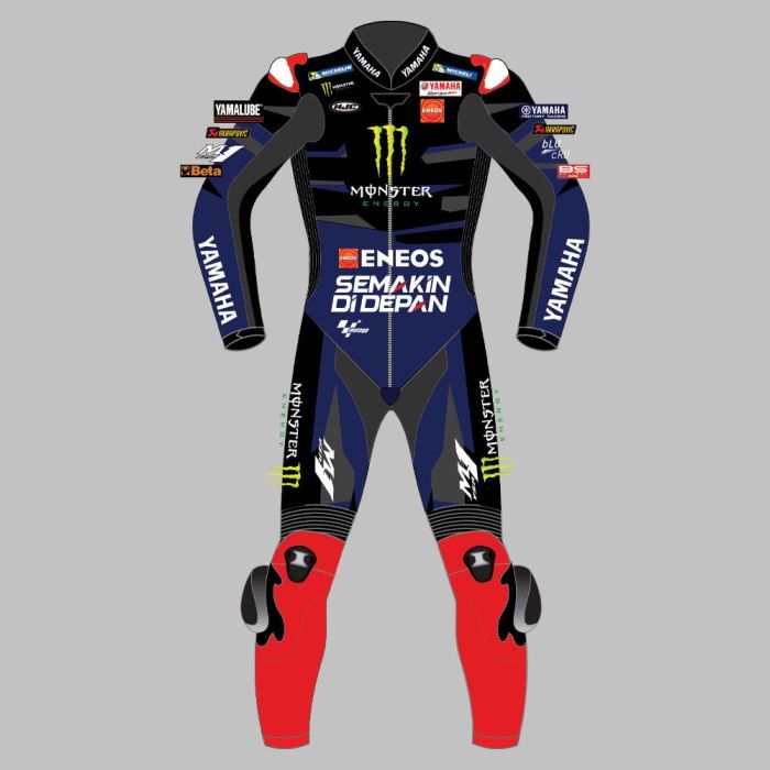 Leather MotoGP Yamaha Suit with CE AAA-approved Protection