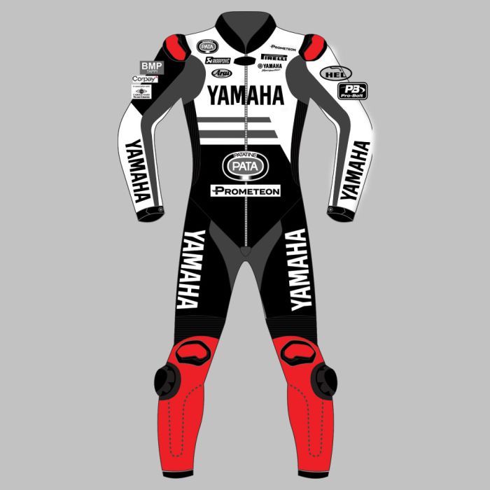 Leather MotoGP Yamaha Suit with CE AAA-approved Protection