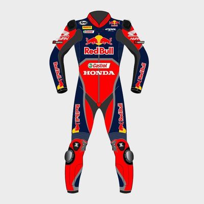 Leather MotoGP Honda Suit with CE AAA-approved Protection