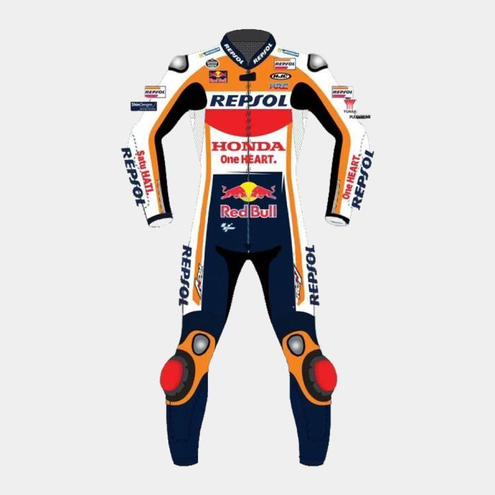 Leather MotoGP Honda Suit with CE AAA-approved Protection