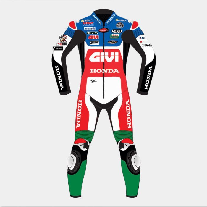 Leather MotoGP Honda Suit with CE AAA-approved Protection