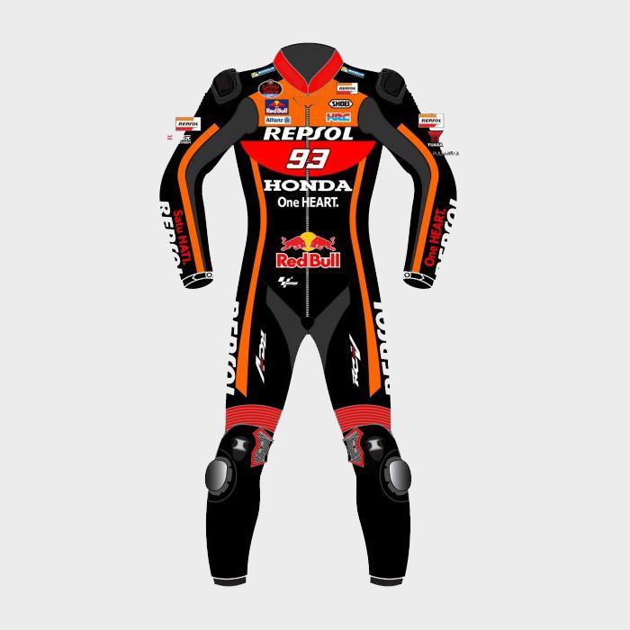 Leather MotoGP Honda Suit with CE AAA-approved Protection