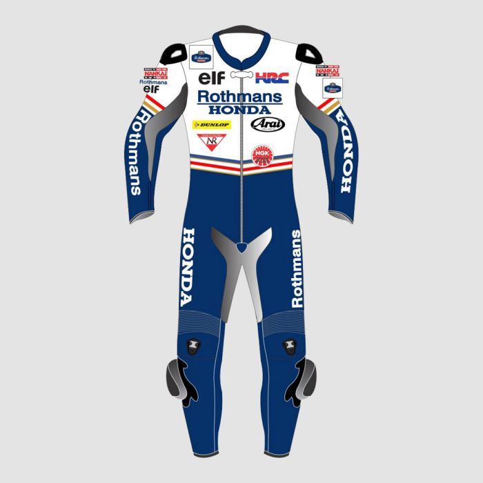 Leather MotoGP Honda Suit with CE AAA-approved Protection