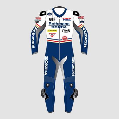 Leather MotoGP Honda Suit with CE AAA-approved Protection
