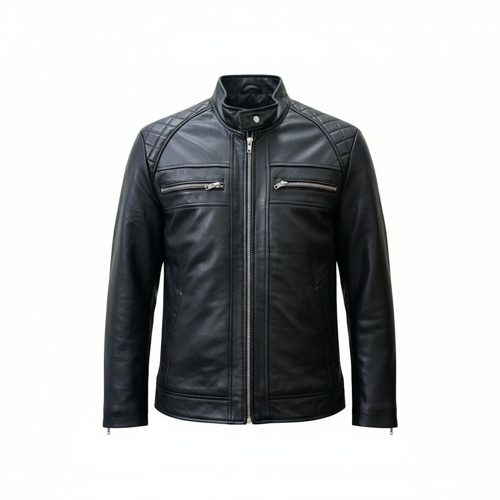 Leather Sheep Skin Fashion Jacket
