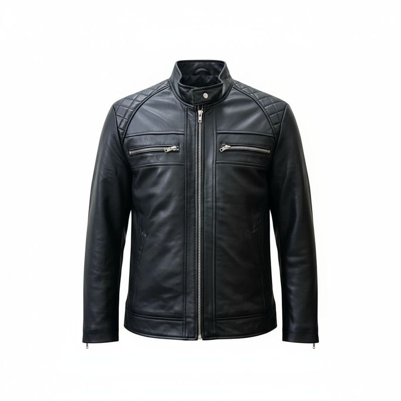 Leather Sheep Skin Fashion Jacket