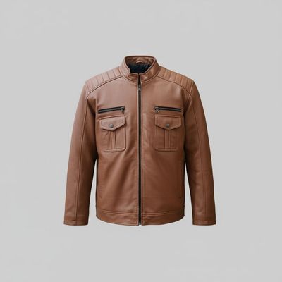 Leather Sheep Skin Fashion Jacket