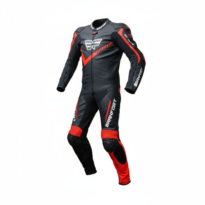 Ravento GP 1PC Race Suit Red Florescent