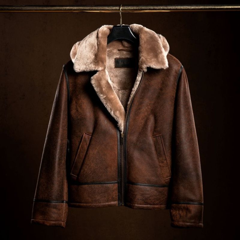 Men’s Premium Suede Leather Jacket with Full Fur Lining