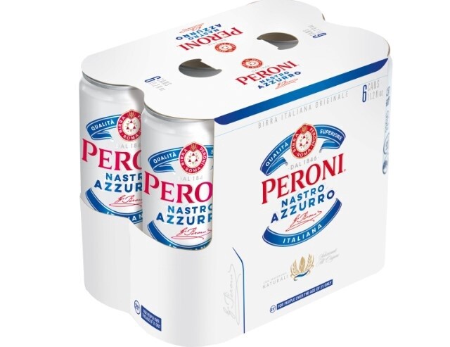PERONI Nastro Azzurro 11.2 OZ 6 SLIM CANS