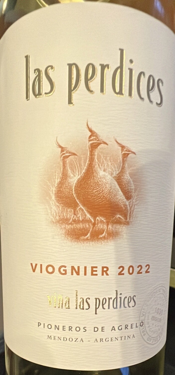 Las Perdices Viognier 2021 viña Las Perdices