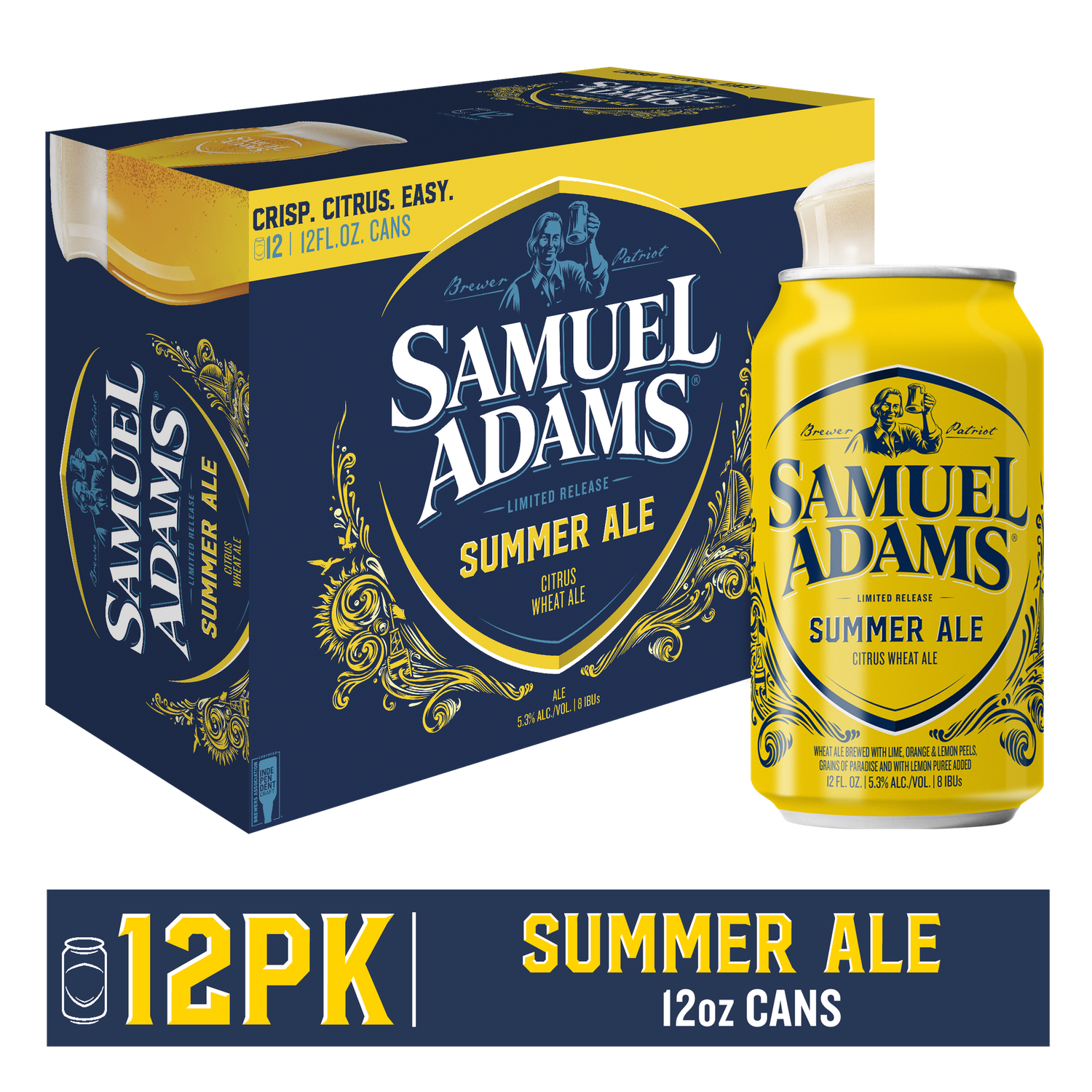 SAMUEL ADAMS SUMMER COLD ALE 12PK CAN