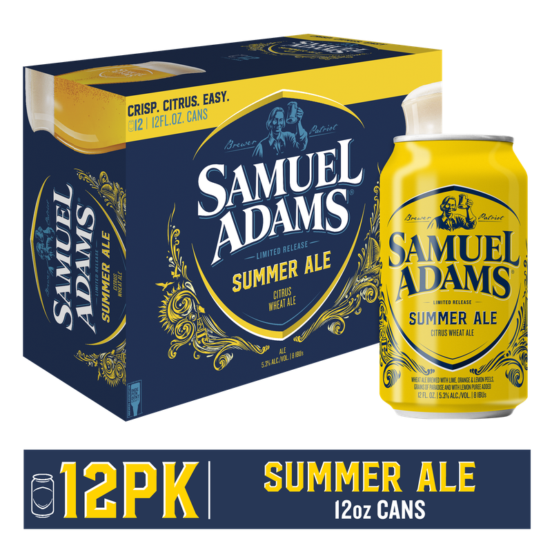 SAMUEL ADAMS SUMMER COLD ALE 12PK CAN