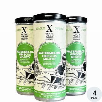 TENTH WARD WATERMELON HIBISCUS MOJITO 4PK