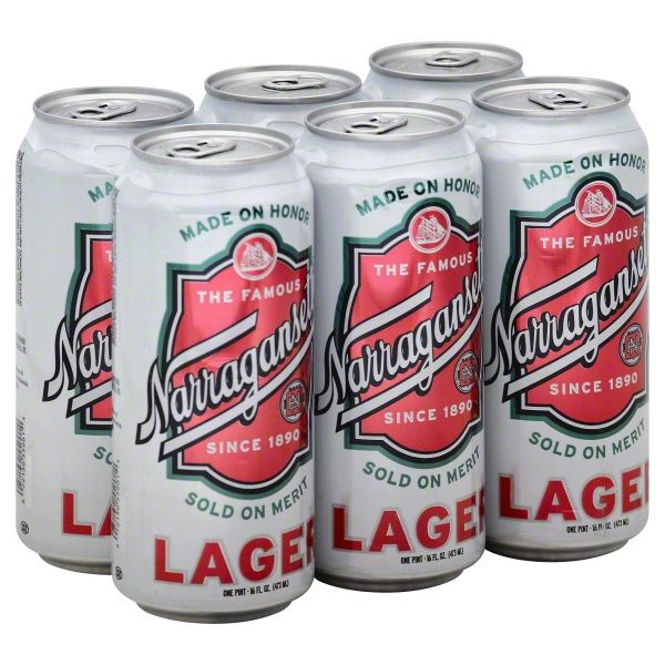 NARRAGANSETT LAGER 6PK CANS