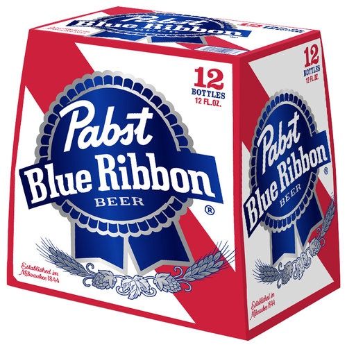PABST BLUE 12 BOTTlES 12 FL OZ