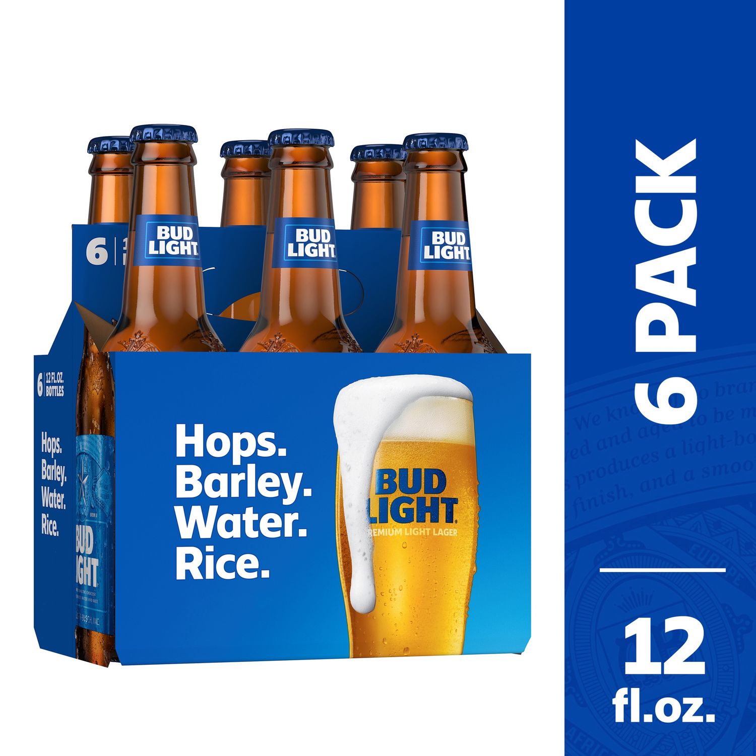 BUD LIGHT 6PK BTL / 12 OZ