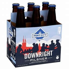 PORTCITY DOWNRIGHT PILSNER 6PK