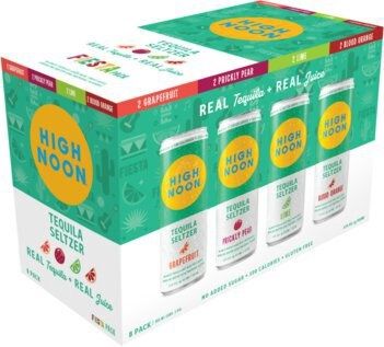 High Noon Fiesta Tequila Seltzer Variety Pack of 355ml