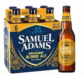 SAMUEL ADAMS BREAKAWAY BLONDE ALE 6PK BT