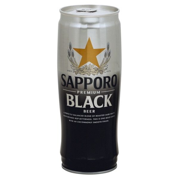 SAPPORO BLACK SINGLE CAN 22 OZ