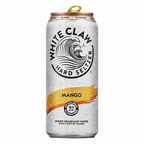 WHITE CLAW HARD SELTZER MANGO SINGLE 19 oz