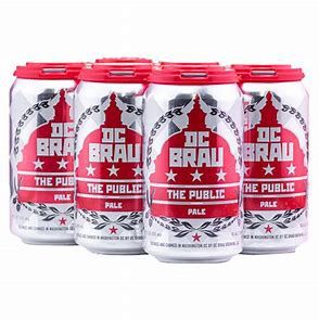 DC BRAU THE PUBLIC PALE 6 PK CANS