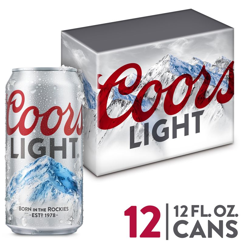 COORS LIGHT 12 PK CAN