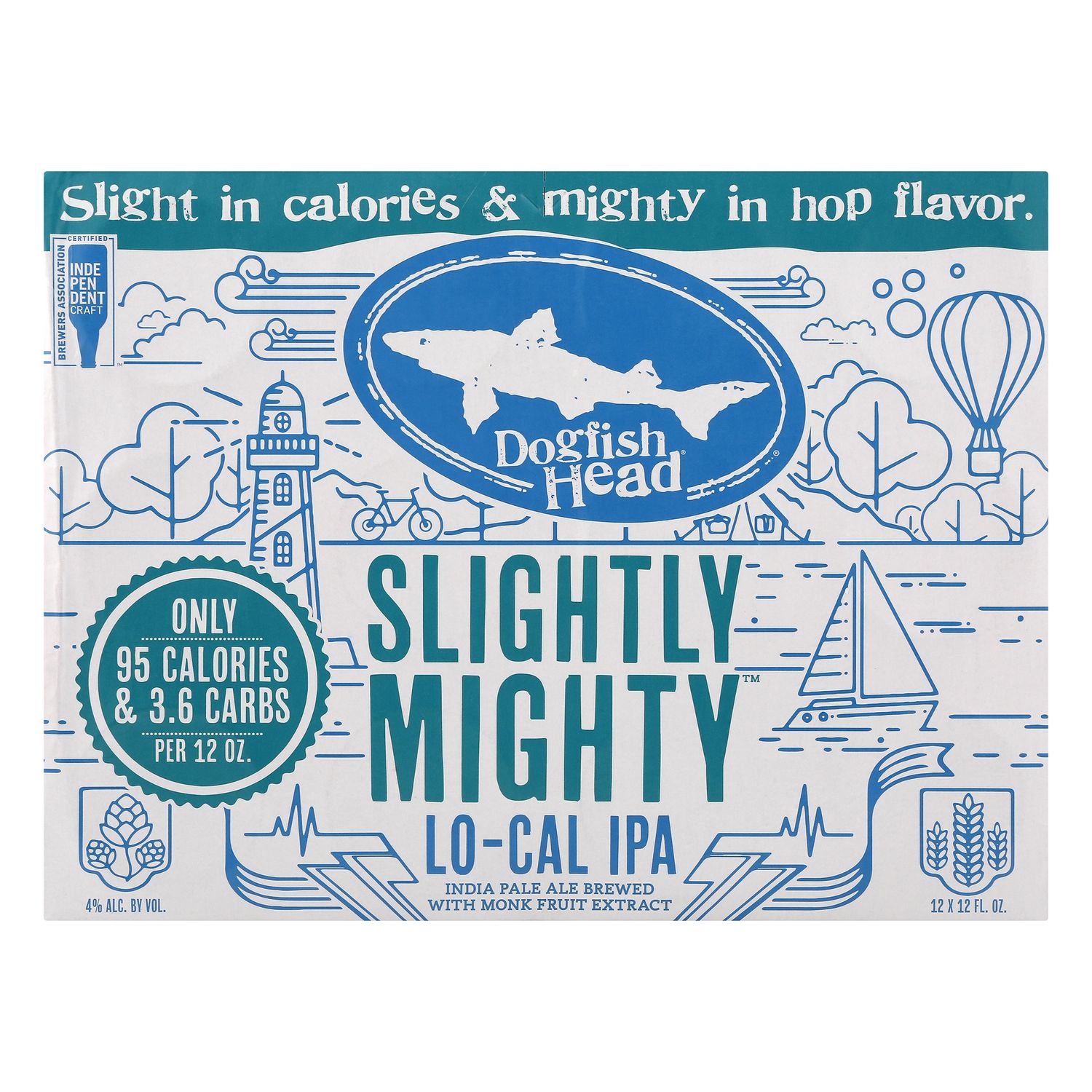 DOGFISH HEAD SLIGHTLY MIGHTY 12 PK CANS