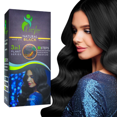 EcoGlow 3-in-1 Hair Color Shampoo – Covers Gray Naturally