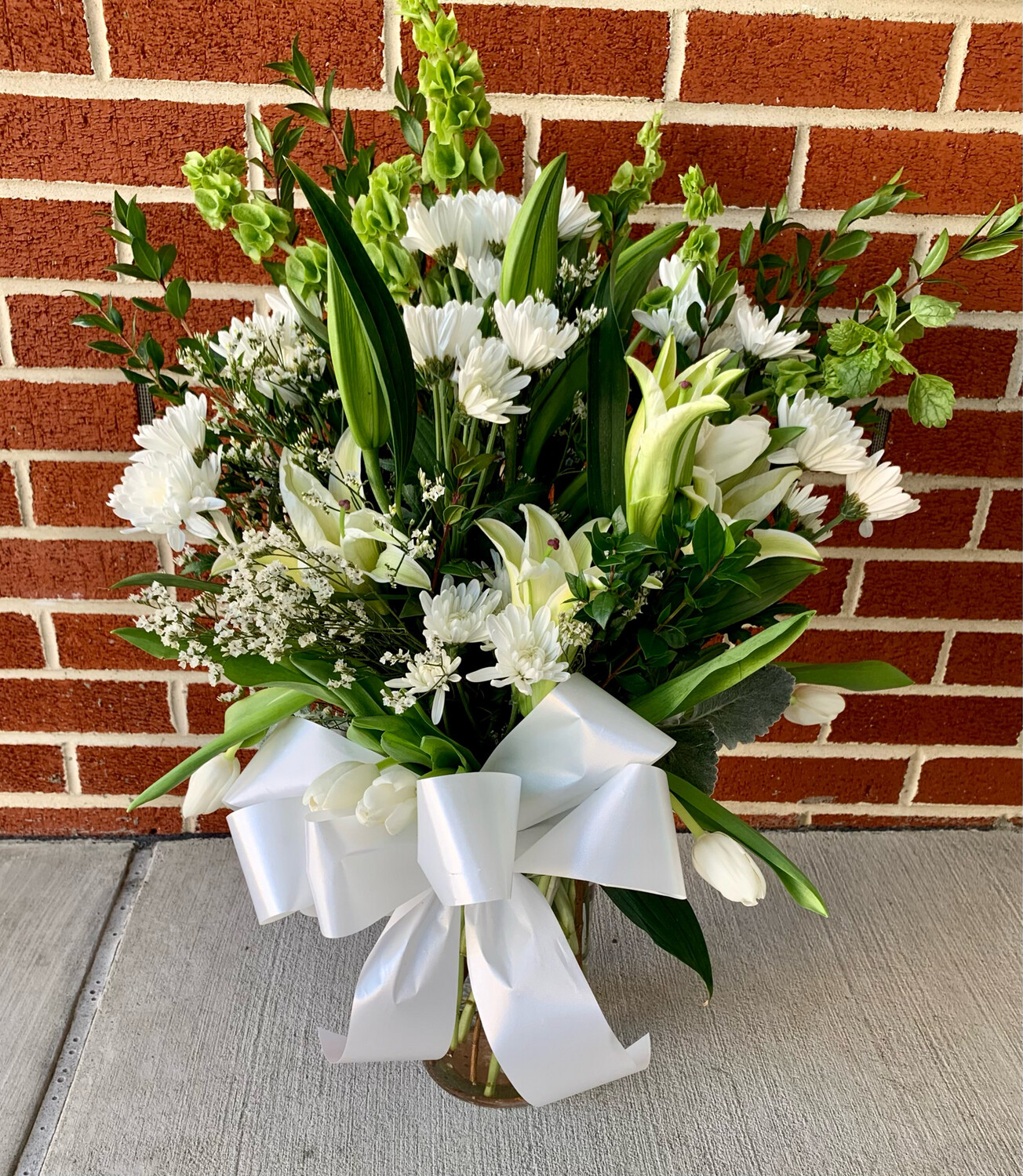 $150 Fresh Flower Sympathy Vase Arrangement